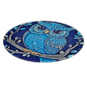 チョークお洒落フクロウ カッティングボード (角)