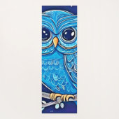 チョークお洒落フクロウ ヨガマット (裏面)