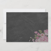 チョークかわいらしボード&メイスンジャーブライダルシャワー招待状 招待状 (裏面)