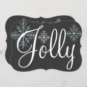 チョークすてきボードホリデー招待状 招待状 (正面/裏面)