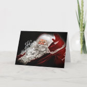 チョークで描かれたサンタのホリデーカード シーズンカード (正面)