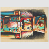 チョークで飾ったクリスマスくるみ割り 薄葉紙 (正面)