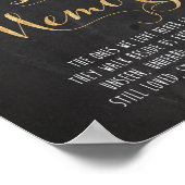 チョークとグリッターを愛の記憶に ポスター (角)