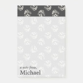 チョークによって描かれるヨットパターン|はあなたの名前を加えます ポストイット (正面)