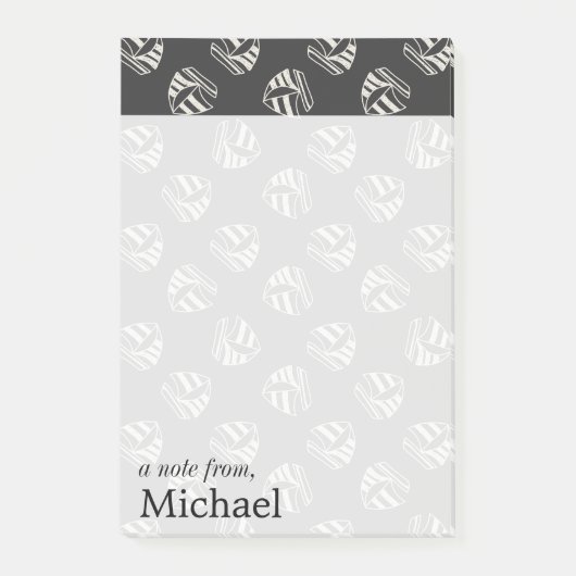 チョークによって描かれるヨットパターン|はあなたの名前を加えます ポストイット (正面)