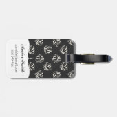 チョークによって描かれるヨットパターン ラゲッジタグ (裏面横)