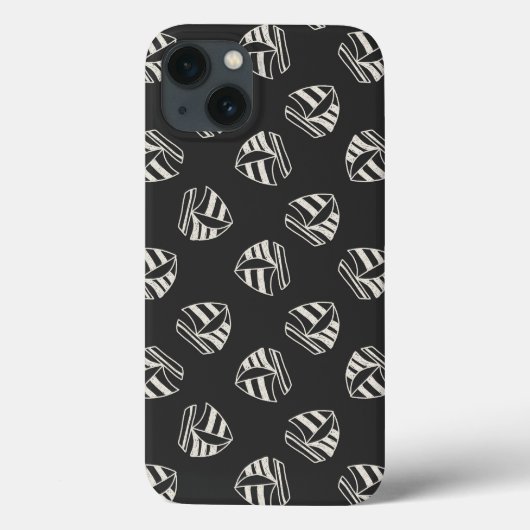 チョークによって描かれるヨットパターン Case-Mate iPhoneケース (裏面)