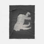 チョークのゴリラ フリースブランケット (正面)