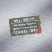 チョークの先生情報磁気名刺 マグネット名刺 (インサイチュ)