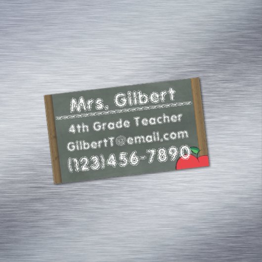 チョークの先生情報磁気名刺 マグネット名刺 (インサイチュ)