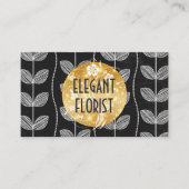 チョークの花のドードル 名刺 (正面)