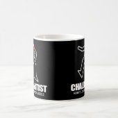 チョークの芸術家のマグ コーヒーマグカップ (中央)