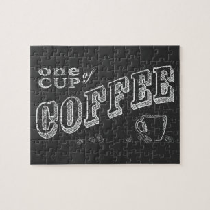 チョークの芸術1杯のコーヒー ジグソーパズル