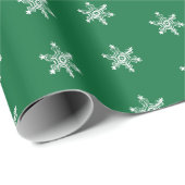 チョークの雪片パターン ラッピングペーパー (ロールコーナー)