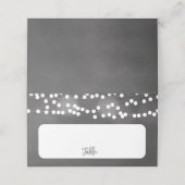 チョークぶら下がったの光の結婚座席表 プレイスカード (外部開封)