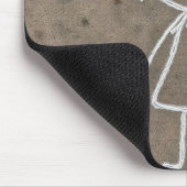 チョークアートガールハート マウスパッド (コーナー)