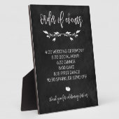 チョークイベント結婚の標識テーブルトップ フォトプラーク (側面)