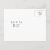 チョークインスパイアボード矢印の日付を保存 – 白 案内ポストカード (裏面)