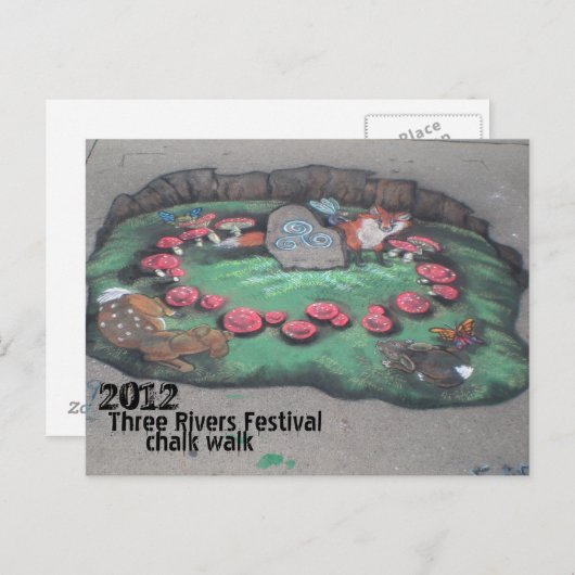 チョークウォーク2012~はがき ポストカード (正面/裏面)