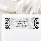 チョークエレガントフレーム招待状住所 シール (インサイチュ)