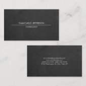 チョークエレガントボスタイリッシュードミニマルプロフェッショナル 名刺 (正面/裏面)