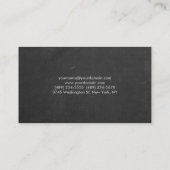 チョークエレガントボスタイリッシュードミニマルプロフェッショナル 名刺 (裏面)