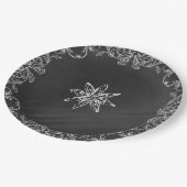 チョークエレガントボードオクトーバーフェスト ペーパープレート (アングル)