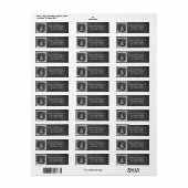 チョークエレガントボードトレンディーホリデークリスマスツリー ラベル (フルシート)