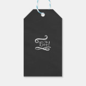 チョークエレガントボードパンプキンハッピーハローウィンパーティー ギフトタグ (裏面)