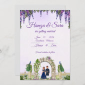 チョークエレガントボード結婚式招待状 | フローラ保存 招待状 (正面/裏面)