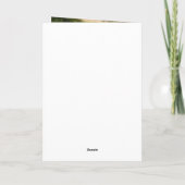 チョークエレガント父の日のカードの金箔 カード (裏面)