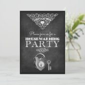 チョークカスタマイズボード引っ越し祝いパーティーパーティー招待状 招待状 (スタンド正面)