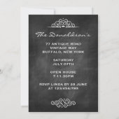 チョークカスタマイズボード引っ越し祝いパーティーパーティー招待状 招待状 (裏面)