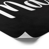 チョークカスタムハート「私と結婚するのは何だ？」 ポスター (角)