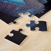 チョークカラフルスケッチクラゲ ジグソーパズル (側面)