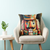 チョークカラフルスケッチクリスマスくるみ割り クッション (椅子)