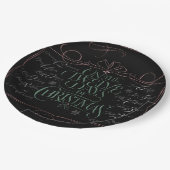 チョークカラフルボードクリスマス書道チョーク ペーパープレート (アングル)