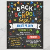 チョークカラフルボードスターズ新学期バッシュ チラシ (正面)