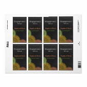 チョークカラフルボード婚約ワインラベル ラベル (フルシート)