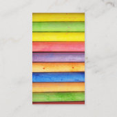 チョークカラフルBlackboard先生名刺 名刺 (裏面)