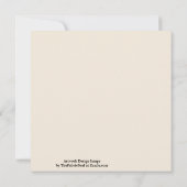 チョークグレーラベンダーオクタゴンスター幾何学的デザイン カード (裏面)