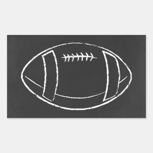 チョークサッカー 長方形シール (正面)