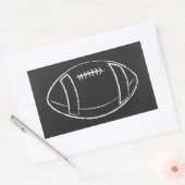 チョークサッカー 長方形シール (封筒)