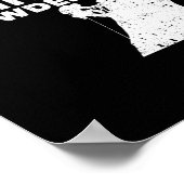 チョークザ他方のホワイトパウダーロック登山屋外 ポスター (角)