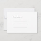 チョークシンプルボード白3枚フォトコラージュ結婚ズ セーブザデート (裏面)