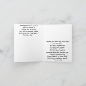 チョークジョイホワイトデイジー花 ノートカード (内部)