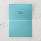 チョークスケッチクリスマスフローラシーズンのご挨拶 箔シーズンカード (内側レイダウン)