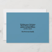 チョークスケッチクリスマス豊かな贈り物 カード (裏面)