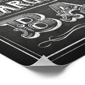 チョークスタイルパーティーシンボルや象徴/マルガリータバー標識 ポスター (角)