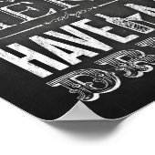 チョークスタイルパーティーシンボルや象徴/禁止終了 ポスター (角)